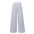 thumbnail image 6 of Sweat Pants for Girls Kids Girls Dress Pants with Button Straight Wide Leg High Elastic Waisted Slim Fit Fashion Slacks for Teens, 6 of 6