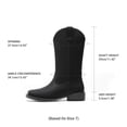 thumbnail image 2 of DREAM PAIRS Women's Cowboy Boots Mid Calf Western Cowgirl Boots Wide Square Toe Pull-On Embroidered Boots with Block Heel, 2 of 8