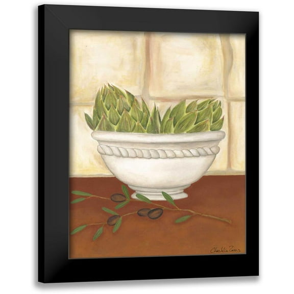 Zarris, Chariklia 12x14 Black Modern Framed Museum Art Print Titled - Tuscan Harvest I