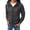 Dark Gray(New), variant on PNTUTB Men's Printing Hooded Long Sleeve Cardigan Loose Casual Sports Zipper Coat with Pockets