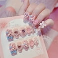 thumbnail image 2 of Sanrio My Melody Fake Nails Cute Anime Cartoon Kuromi Cinnamoroll Nail Patches Fashion Charm Nail Sticker Women Holiday Gifts, 2 of 13