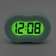 thumbnail image 4 of Timelink Rubber Smartlight Fashion Digital LCD Bedside or Travel Alarm Clock - Mint Green, 4 of 8