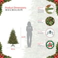 thumbnail image 3 of Puleo International 4.5 ft.Pre-Lit Fraser Fir Artificial Christmas Tree with 250 Clear UL listed Lights, 3 of 4