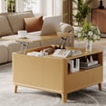 thumbnail image 2 of TOKSOM 31.5" Square Lift-Top Coffee Table with Drawer & Open Shelf - Adjustable Height Side Table for Living Room, Bedroom, Sturdy Metal Frame (150 lbs Capacity), 2 of 5