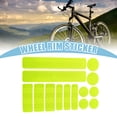 thumbnail image 2 of Unique Bargains 14pcs Weather Reflective Stickers for Helmet Adhesive Tape Reflector for Bicycle Motorcycle Car Fluorescent Yellow, 2 of 6