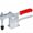 Red, Silver, variant on 4-Pack Small Horizontal Press Toggle Clamps, 60LBS Holding Capacity, Quick Release Hold Down Clamp for Woodworking, Welding Jigs, Metalworking, and DIY Projects