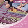 thumbnail image 2 of Daughter in Law Gifts, Gifts for Daughter in Law, to My Daughter-in-Law Blanket, Birthday Gift for Daughter in Law, Birthday, Valentine''s, Anniversary, Wedding Day, Flannel Throw Blankets 60"X50", 2 of 6
