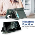 thumbnail image 3 of Funda tipo cartera para iPhone 11 con tarjetero y correa para el hombro para mujer, 3 of 5