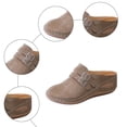 thumbnail image 5 of YLYL Women Backless Mules with Adjustable Hook Loop Arch Support Wedge Heel Slip on Walking Shoes, 5 of 9