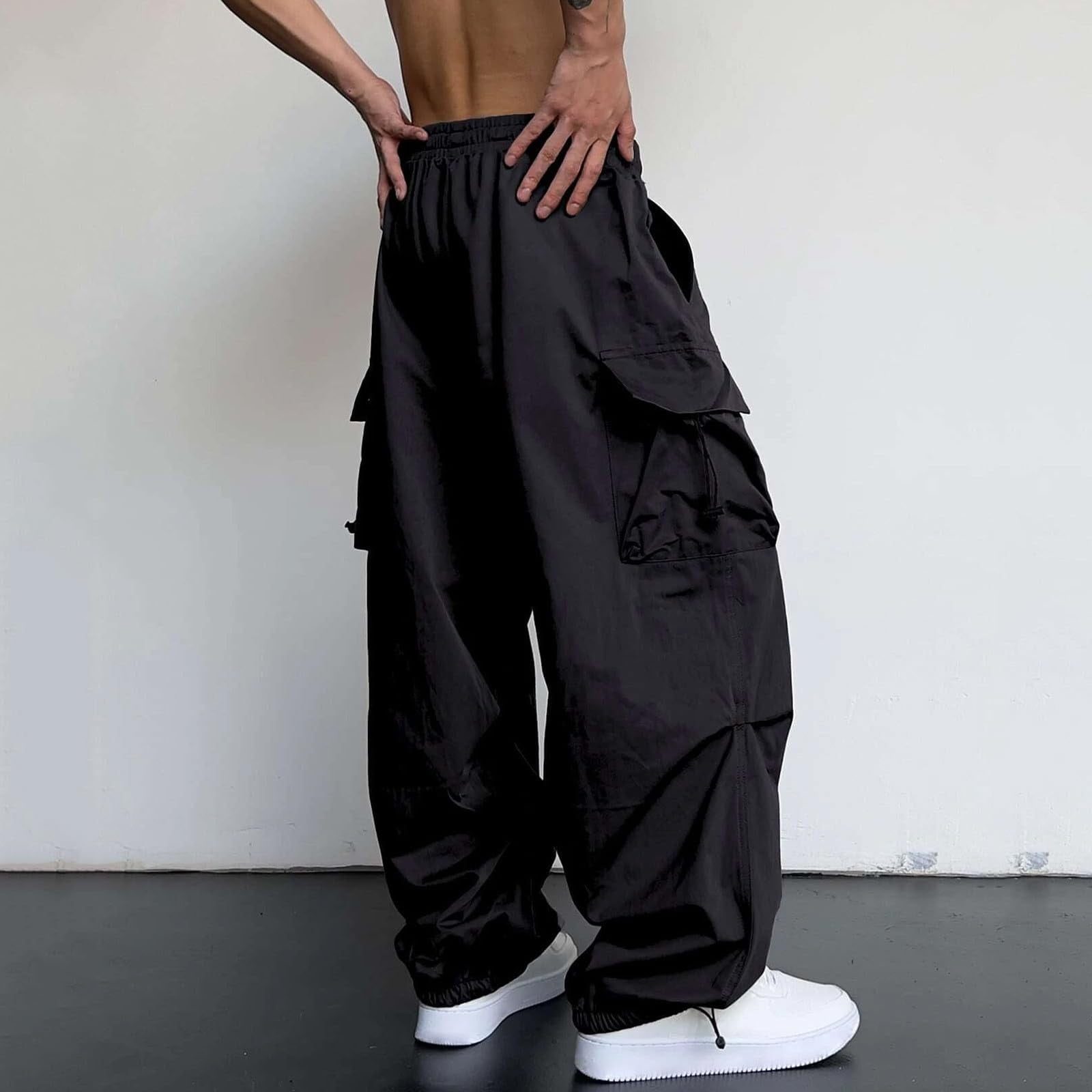 Neighborhood】Wide cargo pants black XL