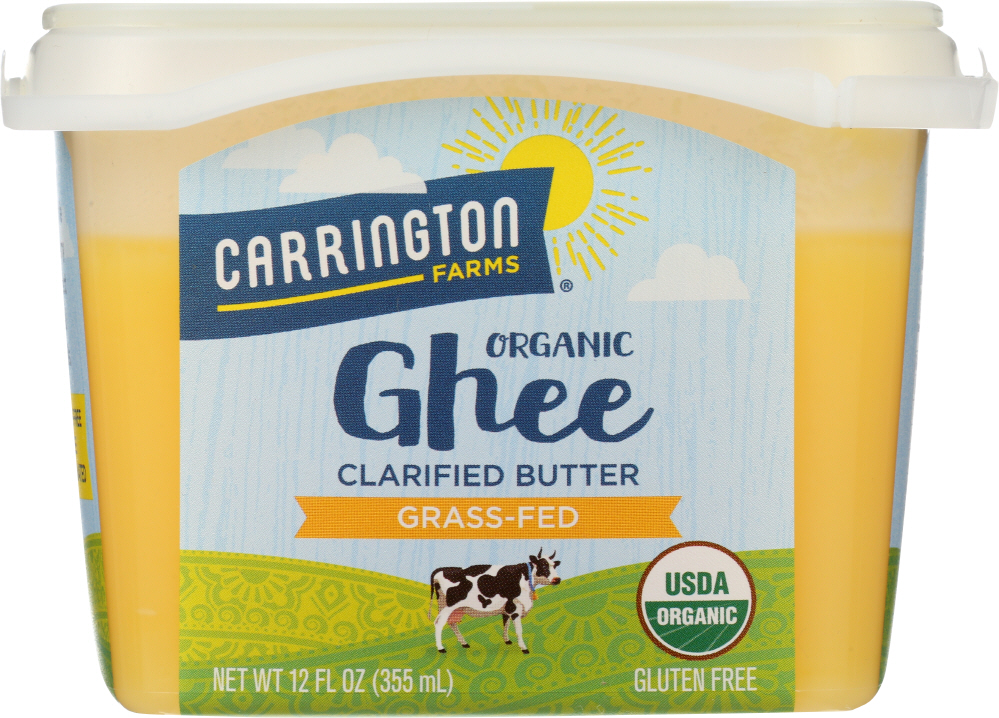Organic Ghee Clarified Butter GrassFed, 12 oz, 1 Pack