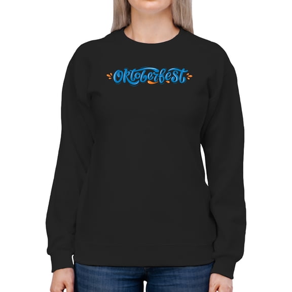 Oktoberfest Blue Splash Banner Sweatshirt Women -Image by Shutterstock, Female Small