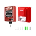 thumbnail image 1 of Alarma de incendios QWORK, sirena estroboscópica cableada con sonido y luz, 105 dB, 1 of 8