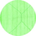 thumbnail image 1 of Ahgly Company Indoor Round Solid Green Modern Area Rugs, 5' Round, 1 of 4