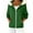 Green, variant on Sweatshirts Jackets for Women Full Zip Up Hoodie with Faux Fur Trim Collar Long Sleeve Casual Trendy Hooded Coat (XL, Red)