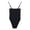 Black-04, variant on REALiKUN Sexy One Piece Bathing Suit for Women High Cut Square Neck Sleeveless Bodysuits Swimsuit