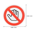 thumbnail image 5 of 15 pegatinas de advertencia de "No tocar", autoadhesivas, para prevenir lesiones mecánicas, para fábricas, almacenes y oficinas., 5 of 5