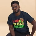 thumbnail image 2 of I Am Black History Juneteenth Month African American Pride Graphic classic tee (Navy, L), 2 of 2