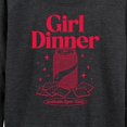 thumbnail image 3 of Instant Message - Girl Dinner Soda Crackers - Women's Lightweight French Terry Long Sleeve Shirt, 3 of 6