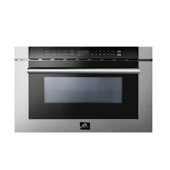 forno 1.2 cu ft Built-In Microwave Oven in Silver