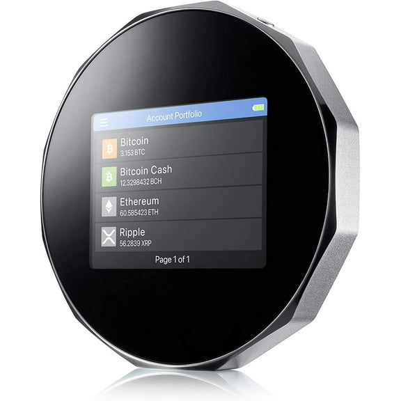 SecuX V20 - Most Secure Crypto Hardware Wallet w/ Bluetooth & NFT Support - Cross Platform - Easily Manage Your Bitcoin, Ethereum, BTC, ETH, SOL, LTC, Doge, BNB, Dash, XLM, ERC20, BSC and More