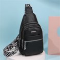 thumbnail image 1 of Bolso bandolera informal de gran capacidad para mujer, con conexión USB, estilo mensajero, 2024, 1 of 3