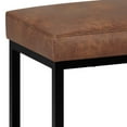 thumbnail image 3 of Reynolds - Small Bench - Distressed Saddle Brown, 3 of 7
