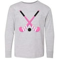 thumbnail image 3 of Inktastic Field Hockey Sticks Long Sleeve Youth T-Shirt, 3 of 5