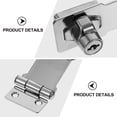 thumbnail image 4 of MasteelfCA 2pcs Keyed Hasp Locks Stainless Steel Knob Keyed Locking Hasp for Doors, 4 of 9