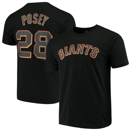 Buster Posey San Francisco Giants Majestic Official Player Name & Number T-Shirt -