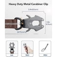 thumbnail image 2 of Tactical Dog Leash Heavy Duty, 4-6FT Shock Absorbing Bungee Lead with 2 Padded Handle, Metal Carabiner Clip, Car Seatbelt, Strong No Pull Leash for Medium Large X-Large Dogs, Brown, 2 of 6