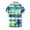 Blue â‘ , variant on Mens Plus Size Hawaiian Shirts Summer Floral Printed Short Sleeve Button Down Tropical Holiday Beach Shirts