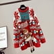 thumbnail image 2 of Suéter de día de Navidad para mujer, suéter largo y grueso de otoño e invierno, nuevo estilo de moda de celebridades de la red, suéteres casuales, regalos 2024, 2 of 5