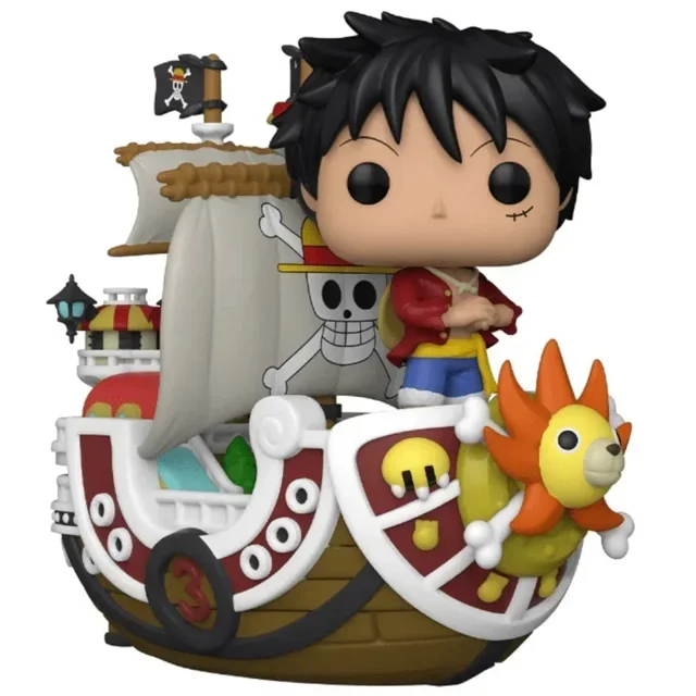 Funko POP RIDES One Piece Luffy with Thousand Sunny 114# Luffy with Going Merry 111# Vinyl Figure Edition Collection Model Toys