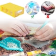 thumbnail image 1 of Cuadros Decorativos Caja de almacenamiento de plástico multifuncional ensamblable para accesorios de pintura de diamantes Wdftyju embutido en tela, 1 of 5