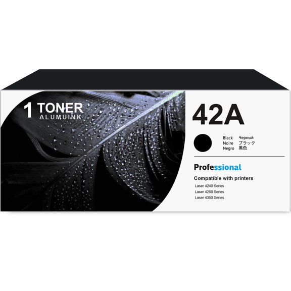 42A Q5942A Toner Cartridge Black 1-Pack Compatible for HP 42A Q5942A Toner Cartridges for Laser 4240 4250 4350 Series Printer