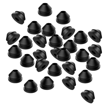 

perfk 30Pcs Rubber Grommets Kit Grommets Deck 1/8 5/32 3/16 for 90Degree Vertical Holes Metal Posts