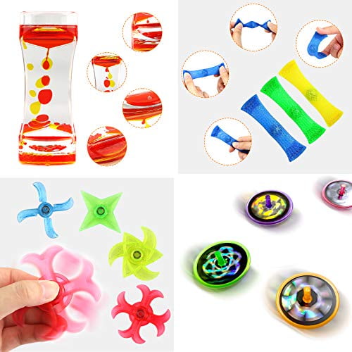 28 Pack Fidget Toys Set Sensory Stress Relief Hand Kids Adults Toys Tools Bundle 