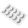 thumbnail image 4 of 5 pares de pestañas postizas densas y gruesas, herramienta de maquillaje de pestañas postizas rizadas largas tridimensionales (D10), 4 of 14