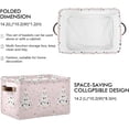 thumbnail image 3 of Storage Basket Christmas Tree Pink Foldable Canvas Laundry Baskets Bin Waterproof Inner Layer with Sturdy Handles for Toy Nursery Blanket Clothes 1 Pack, 3 of 7