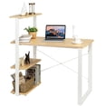 thumbnail image 4 of Gymax Computer Desk Study Writing Table Workstation Home Office w/ Bookshelves, 4 of 9