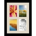 thumbnail image 1 of collage photo frame single mat with 4-4x6 openings and  black frame., 1 of 2