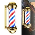 thumbnail image 1 of Poste de peluquero, accesorio de iluminación giratorio para barbería, señal abierta, clásico rojo, azul y , luz de rayas LED giratoria para sin la pelota, 1 of 8