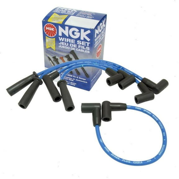 NGK Spark Plug Wire Set compatible with Jeep TJ 2.5L L4 1997-2002