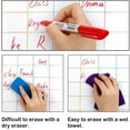 thumbnail image 3 of Wet Erase Markers, Shuttle Art 15 Pack Red 1mm Fine Tip Smudge-Free Markers, Use on Laminated Calendars, Overhead Projectors, Schedules, Whiteboards, Transparencies, Glass, 3 of 7