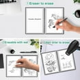 thumbnail image 2 of pitrice Smart Reusable Notebook Lined Notebook Pocketbook with Pen Gift Waterproof Erase Note Pad Journal School Drawing A6, 2 of 9