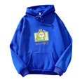 thumbnail image 1 of Gibobby Sudadera mujer con cierre, Sudadera con capucha para mujer, con dobladillo irregular, holgada, para (Azul,G), 1 of 5