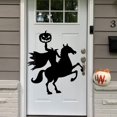thumbnail image 2 of Halloween Door Sticker Witch Horse Party Scene Layout Windows Sticker Living Room Glass Wallpaper, 2 of 5