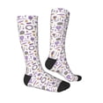 thumbnail image 4 of Lsque Lavender Flowers Printed Crew Socks Men's Women's LightWeight Thin Casual Calf Socks ,Knee High Socks,Cotton Socks, 4 of 9