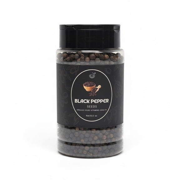 Zestiq Foods Whole Black Peppercorns (9 oz.) – Aromatic Peppercorns for Cooking, Grinding & Seasoning